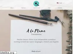 Sites similar to alaplume.com