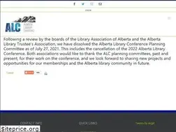 Sites similar to albertalibraryconference.com