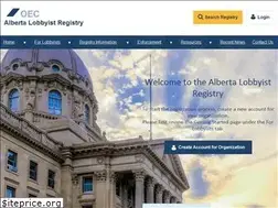 Sites similar to albertalobbyistregistry.ca