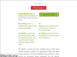 Sites similar to alchemypapers.com