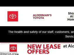 Sites similar to aldermanstoyota.com