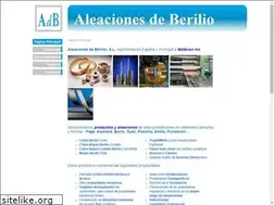 Sites similar to aleacionesdeberilio.com