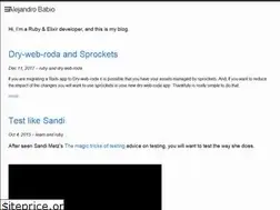 Sites similar to alejandrobabio.com