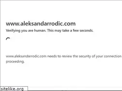 Sites similar to aleksandarrodic.com