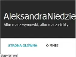 Sites similar to aleksandraniedzielska.pl