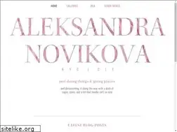 Sites similar to aleksandranovikova.com