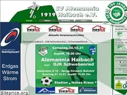 Sites similar to alemannia-haibach.de