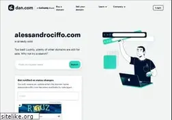 Sites similar to alessandrociffo.com