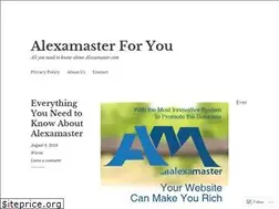 Sites similar to alexamasterblog.wordpress.com
