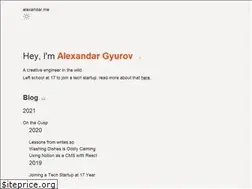 Sites similar to alexandar.me