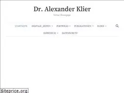 Sites similar to alexander-klier.net