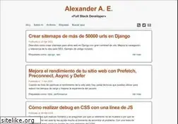 Sites similar to alexanderae.com