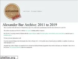 Sites similar to alexanderbar.co.za