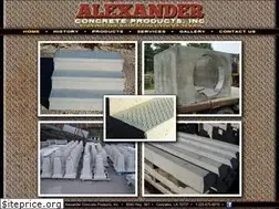 Sites similar to alexanderconcreteproducts.com