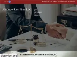 Sites similar to alexanderlawfirmsc.com