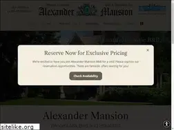 Sites similar to alexandermansionbb.com