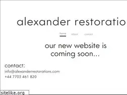 Sites similar to alexanderrestorations.com