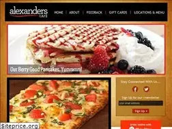 Sites similar to alexanderscafe.com