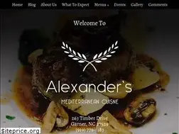 Sites similar to alexanderscuisine.com