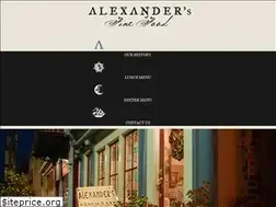 Sites similar to alexandersfinefood.com