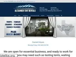 Sites similar to alexandertent.com