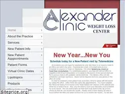 Sites similar to alexanderweightloss.com