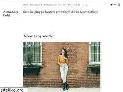 Sites similar to alexandracohl.com