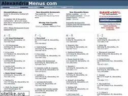 Sites similar to alexandriamenus.com