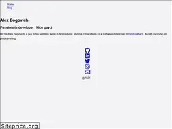 Sites similar to alexbogovich.com