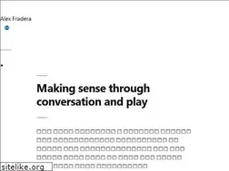 Sites similar to alexfradera.net