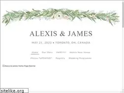 Sites similar to alexisandjames.com