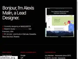 Sites similar to alexismalin.com