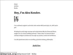 Sites similar to alexkondov.com