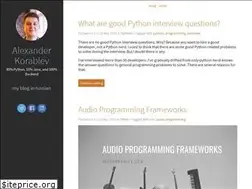 Sites similar to alexkorablev.com