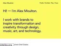 Sites similar to alexmoultoncreative.com