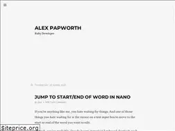 Sites similar to alexpapworth.co.uk