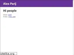 Sites similar to alexparij.com