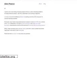 Sites similar to alexpearce.me