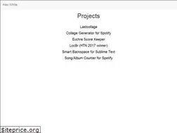 Sites similar to alexpwhite.me