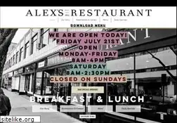 Sites similar to alexsrestaurant.org