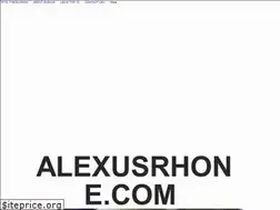 Sites similar to alexusrhone.com