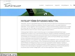 Sites similar to alfatelep.hu