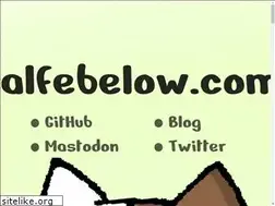 Sites similar to alfebelow.com