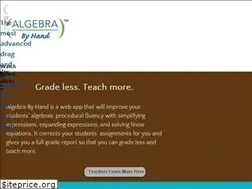 Sites similar to algebrabyhand.com