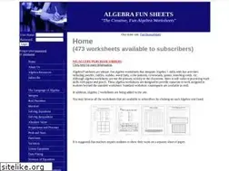 Sites similar to algebrafunsheets.com