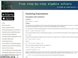 Sites similar to algebrasolver.com