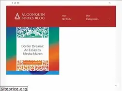 Sites similar to algonquinbooksblog.com