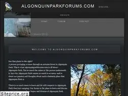 Sites similar to algonquinparkforums.com