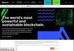 Sites similar to algorand.com
