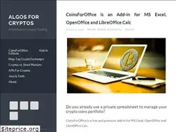 Sites similar to algosforcryptos.com